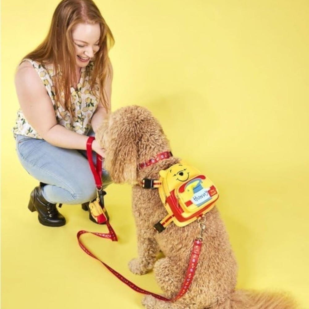 Loungefly Disney Winnie The Pooh Pet Bag & Matching Loungefly Leash Size SMALL - Picture 10 of 12